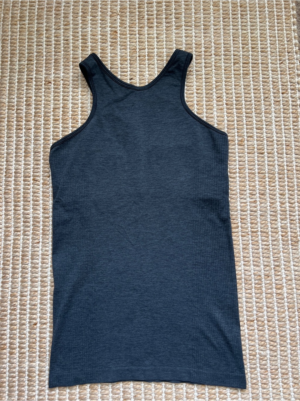 Lululemon Ribbed Swiftly Tank Top Navy Blue Size 8